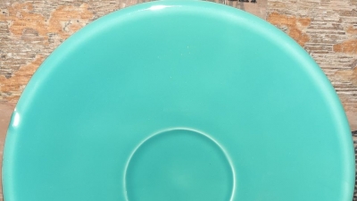 Nová prášková glazura: VLA3344 acquamarina glaze (prokreslující)<br>TV: 950-1000°C (1040 po odzkoušení)
