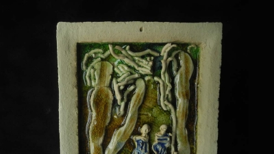 Deméter a Persefona.<br>Velikost 16 x 16,5 cm