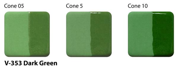 Podglazurová barva Amaco V-353 dark green / 59 ml