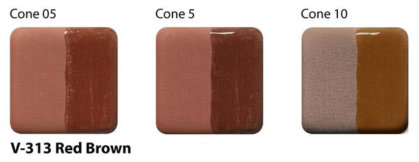 Podglazurová barva Amaco V-313 red brown/ 59 ml