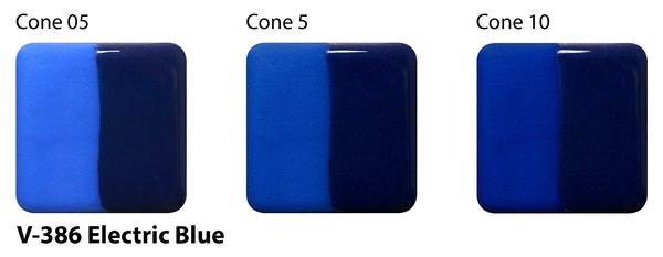 Podglazurová barva Amaco V-386 electric blue / 3,785 l