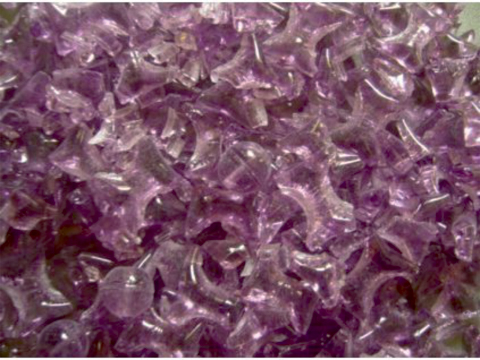 Mo 12 skleněná drť - ametyst (fialová) transparentní / 500 g