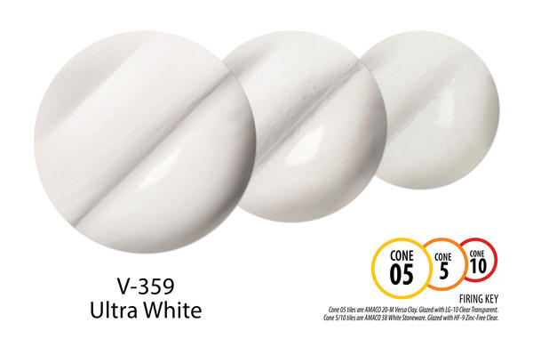 Podglazurová barva Amaco V-359 Ultra White/ 59 ml