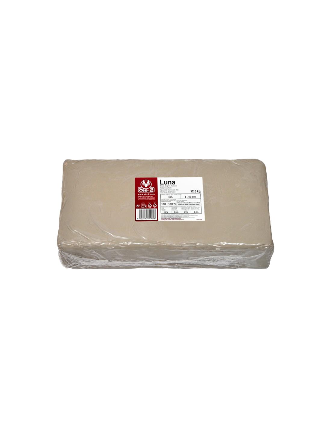 Sio-2 hmota LUNA bílá s tečkama / 12,5 kg