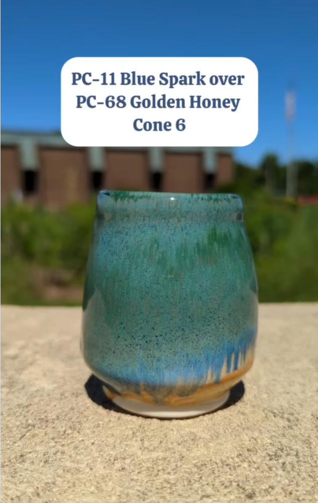 Amaco tekutá glazura PC68 Golden Honey / 0,472 l