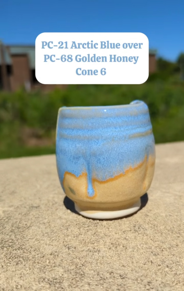Amaco tekutá glazura PC68 Golden Honey / 0,472 l
