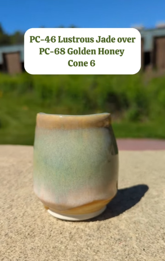 Amaco tekutá glazura PC68 Golden Honey / 0,472 l