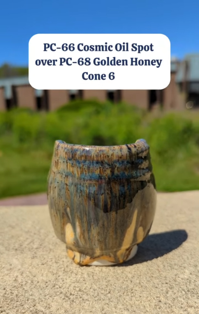 Amaco tekutá glazura PC68 Golden Honey / 0,472 l