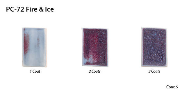 Amaco tekutá glazura PC72 Fire & Ice / 0,472 l