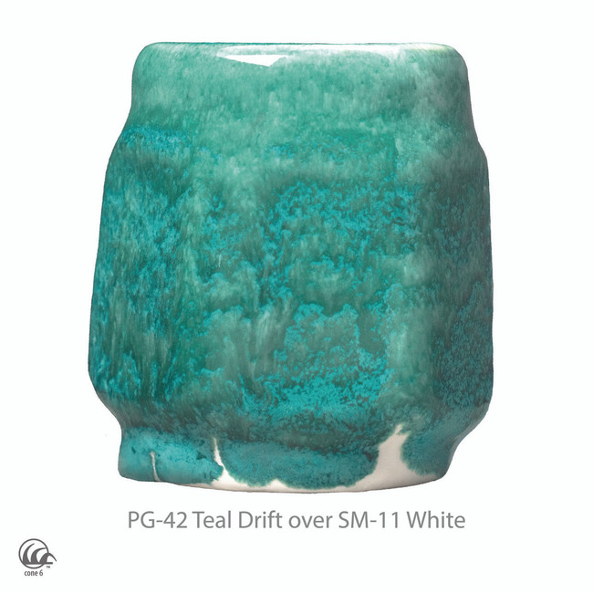 Amaco tekutá glazura PG42 Teal Drif / 0,472 l
