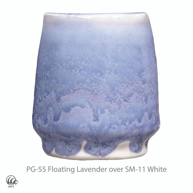 Amaco tekutá glazura PG55 Floating Lavendar / 0,472 l
