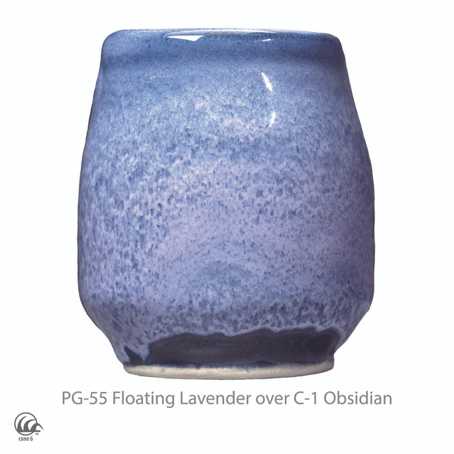 Amaco tekutá glazura PG55 Floating Lavendar / 0,472 l