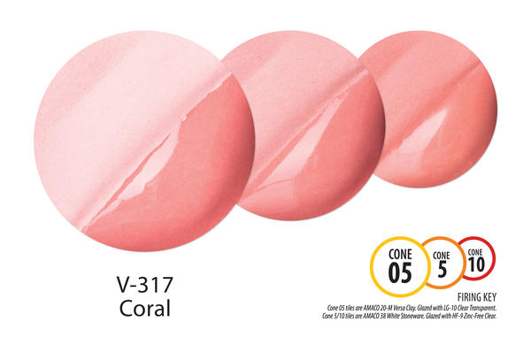 Podglazurová barva Amaco V-317 Coral Underglaze/ 0,472 ml