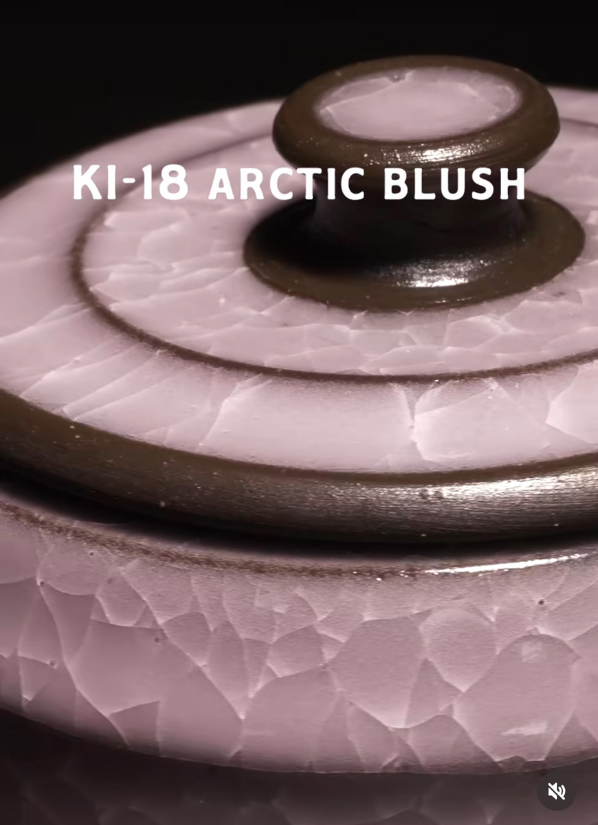 Amaco tekutá glazura KI-18 Artic Blush / 0,472 l NOVINKA SKLADEM ČERVENEC 2025